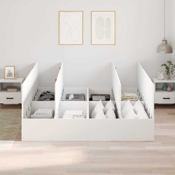 vidaXL Struttura del letto Bianco 200 x 180 x 31.5 cm