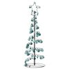 vidaXL Albero di Natale a LED con Palline 100 LED Bianco Caldo 150 cm