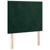 vidaXL Giroletto senza Materasso Verde Scuro 100x200 cm in Velluto