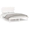 vidaXL Giroletto Bianco 150x200 cm King in Legno Massello