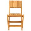 vidaXL Sedie da Giardino Pieghevoli 2pz 47x61x90cm Legno Massello Teak