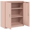vidaXL Armadio Rosa 90 x 40 x 105 cm Acciaio