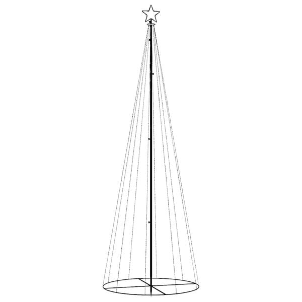 vidaXL Albero di Natale a Cono Blu 310 LED 100x300 cm