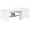 vidaXL Letto alto per bambini con scrivania Bianco 98.5 x 200 cm