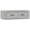 vidaXL Mobile TV Pensile Grigio Sonoma 80x36x25cm in Legno Multistrato
