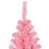 vidaXL Albero di Natale con 300 LED con supporto Rosa 240 cm PVC