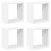 vidaXL Mensole Parete a Cubo 4 pz Bianche 26x15x26 cm
