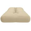vidaXL Cuscino per Pallet Beige 120x40x12 cm in Tessuto