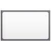 vidaXL Specchio da Bagno Grigio Lucido 60x1,5x37 cm Legno Multistrato