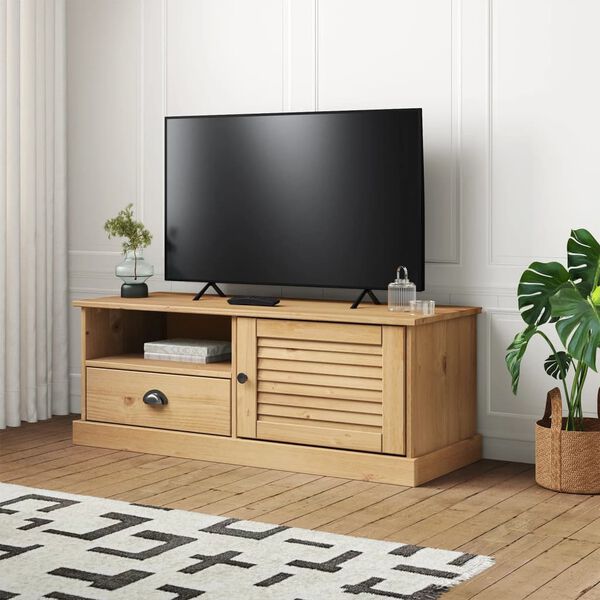 vidaXL Mobile Porta TV VIGO 106x40x40 cm in Legno Massello di Pino