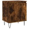 vidaXL Comodino Rovere Fumo 40x30x50 cm in Legno Multistrato