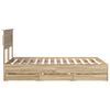 vidaXL Struttura del letto con cassetto Rovere Sonoma 120 x 200 cm