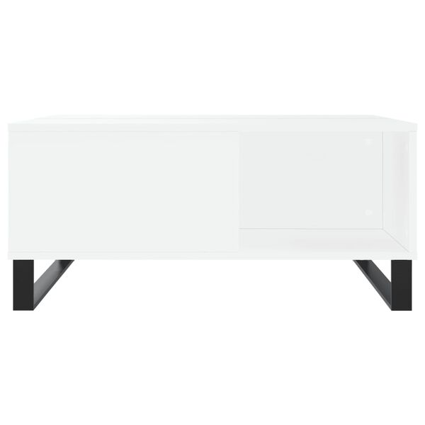 vidaXL Tavolino da Salotto Bianco 80x80x36,5 cm in Legno Multistrato