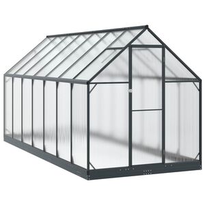 vidaXL Serra da Giardino con porta Antracite 183,5 x 423,5 x 207 cm