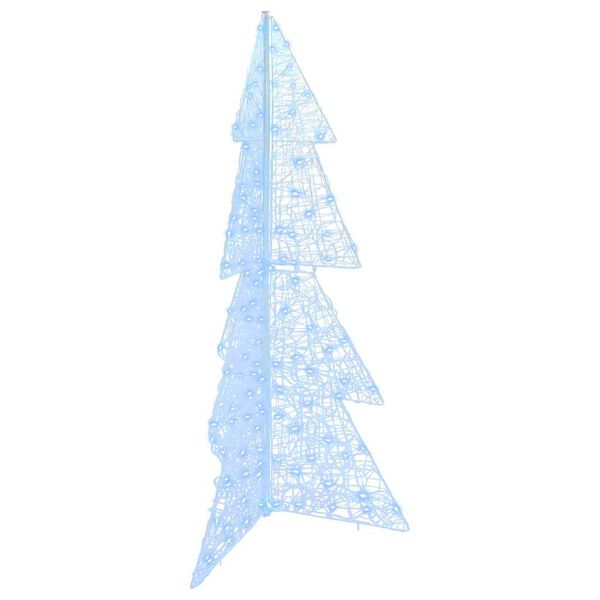 vidaXL Albero di Natale con 160 LED Bianco Freddo 150 cm Acrilico