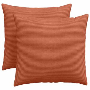 vidaXL Cuscini da Divano 2 pcs Rosso Arancio 50 x 50 cm