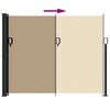 vidaXL Tenda da Sole Laterale Retrattile Beige 160x600 cm