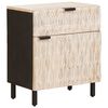 vidaXL Armadio da Notte Bianco 50 x 33 x 60 cm Legno di mango massello