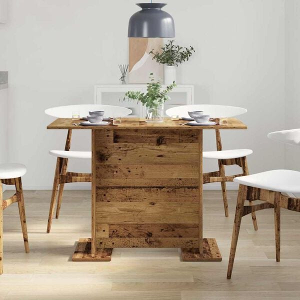 vidaXL Tavolo da pranzo Legno vecchio 110 x 60 x 75 cm