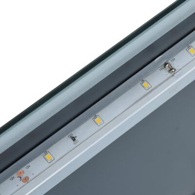 vidaXL Specchio da Parete a LED per Bagno 60x100 cm
