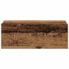 vidaXL Comodini Pensili 2pz Legno Antico 40x32x15 cm Legno Multistrato