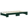 vidaXL Divano Letto Estraibile Materassi Verde Scuro 100x200 Velluto