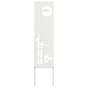 vidaXL Schermo per privacy in giardino Traforo Bianco 32 x 140 cm