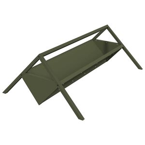 vidaXL Abbeveratoio per bestiame Verde oliva 111 x 76 x 38 cm