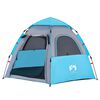 vidaXL Tenda da Campeggio Cabina 4 Persone Blu a Rilascio Rapido