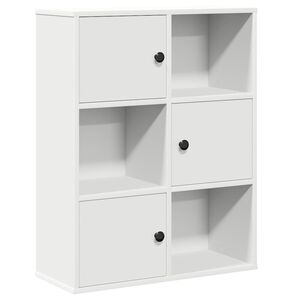 vidaXL Libreria Bianca 60x24x76,5 cm in Legno Multistrato