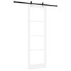 vidaXL Porta scorrevole ORKDAL Bianco e Nero 78 x 232 cm