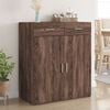 vidaXL Credenza Rovere Marrone 80x42,5x93 cm in Legno Multistrato