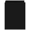 vidaXL Comodino Nero 45x50x65 cm in Legno Multistrato