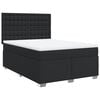 vidaXL Giroletto a Molle con Materasso Nero 160x200 cm in Similpelle