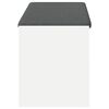 vidaXL Panca per ingresso con cuscino Bianco 103 x 38 x 45 cm