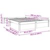 vidaXL Struttura del letto Marrone cerato 120 x 200 cm