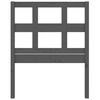 vidaXL Testiera per Letto Grigia 95,5x4x100 cm Legno Massello di Pino