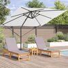 vidaXL Parasol Roma Beige 286 x 284 x 265 cm Alluminio e Poliestere