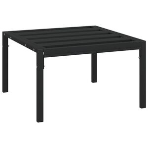 vidaXL Tavolino da Giardino Nero 60x60x35 cm Acciaio