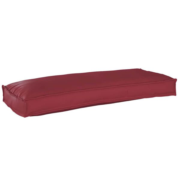 vidaXL Cuscino per panca pallet Rosso Vino 100 x 40 x 8 cm