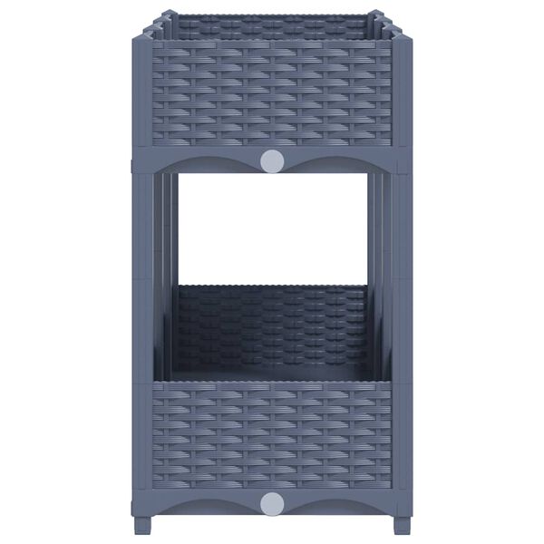 vidaXL Fioriera Rialzata 120x40x71 cm in Polipropilene