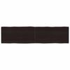 vidaXL Piano Tavolo Marrone Scuro 160x40x(2-4)cm Rovere Non Trattato