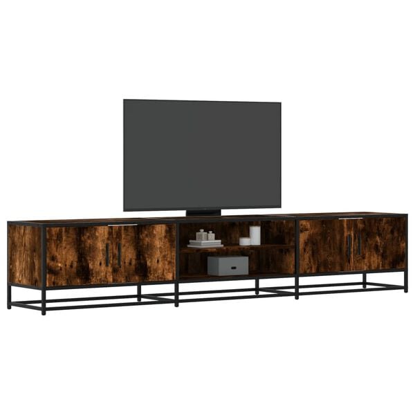 vidaXL Mobile TV Rovere Fumo 210x35x41 cm in Truciolato