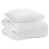 vidaXL Duvet per Tutte le Stagioni con cuscino 2 pz Bianco Microfibra