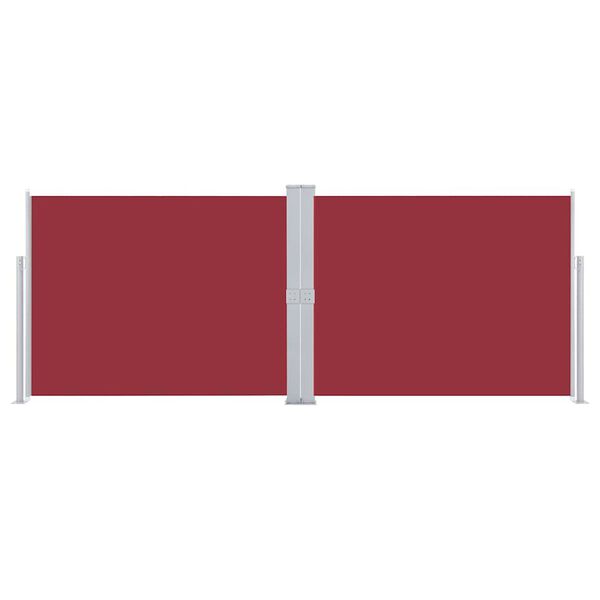 vidaXL Tenda Laterale Retrattile Rossa 140x1000 cm