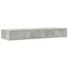 vidaXL Cassetti per letto Grigio cemento 120 x 36,5 x 16,5 cm