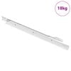 vidaXL Scorrevole per cassetti 63 pcs Bianco Acciaio