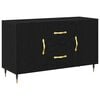 vidaXL Credenza Rovere Nero 100 x 36 x 60 cm Legno ingegnerizzato