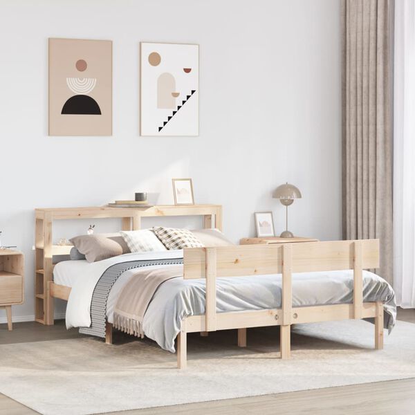 vidaXL Letto senza Materasso 120x190 cm in Legno Massello di Pino