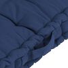 vidaXL Cuscini per Pallet e Pavimento 7 pz Blu Navy Chiaro in Cotone